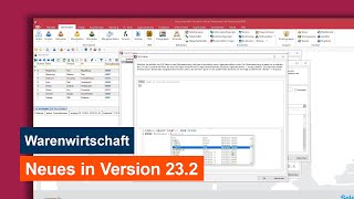 Neues in Version 232  Warenwirtschaft [upl. by Zarihs]