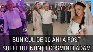 Emotionant Bunicul de 90 ani care a crescuto pe Cosmina Adam a făcut show la nunta ei [upl. by Alyakcm]