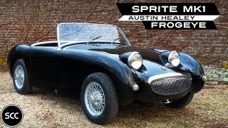 AUSTIN HEALEY SPRITE MK1  MK 1 MKI MK I  FROGEYE  Modest test drive  Engine sound  SCC TV [upl. by Dincolo]