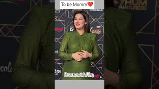 To Be mommy ❤️  hiba bukhari pregnant 😳 showbiz News ytshorts subscribe jaannisar [upl. by Graybill]