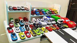 Box Full Of Model Car Porsche Nissan Tesla Maserati Peugeot Volvo Renault Subaru Lexus [upl. by Ahtivak]