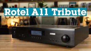 Rotel A11 Tribute stereo integrated amplifier with Bluetooth  Crutchfield [upl. by Vilberg]