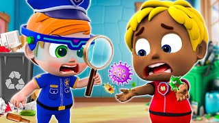 Baby Police Beat The Virus  Little Police Officer👮‍♂  More Funny Kids Songs amp Nursery Rhymes [upl. by Cathee]