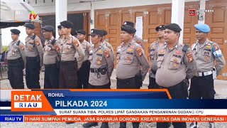 SURAT SUARA TIBA POLRES LIPAT GANDAKAN PENGAMANAN GUDANG KPU [upl. by Cindee]