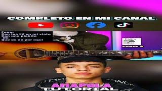 Amapola🔥Natanael Cano Nueva H  Tutorial Guitarra  Acordes🎸 [upl. by Stargell]