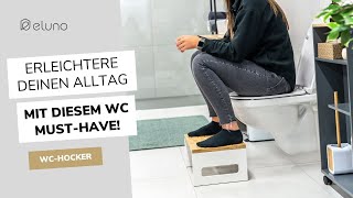 Erleichtert den Alltag  WCHocker für eine natürliche Sitzhaltung auf der Toilette  eluno [upl. by Aidile]