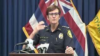 HPD Chief Susan Ballard discusses officerinvolved shooting in Kalihi [upl. by Kahler]