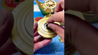 Large brass multiturn multibearing highprecision compass ornament [upl. by Stacee]