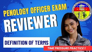 Penology Officer Examination Reviewer Definition of Terms  Part 1  POE Exam Reviewer [upl. by Marcille826]