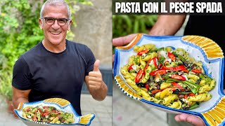 PASTA CON PESCE SPADA e VERDURE al BBQ  Ricetta di Chef Max Mariola [upl. by Matelda]