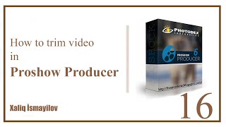 How to trim video in proshow producer 9 [upl. by Akelahs]