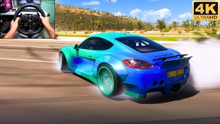 Porsche Cayman GTS  Forza Horizon 5  Logitech G923 Steering Wheel Gameplay 4K 60FPS [upl. by Eceinal]