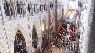 INSIDE WESTMINSTER ABBEY CHURCH OF BRITISH ROYALTY CORONATIONS WEDDINGS FUNERALS 4K [upl. by Yelnats]