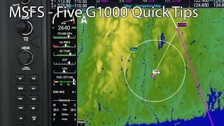 MSFS  Five G1000 Quick Tips [upl. by Onaivatco]