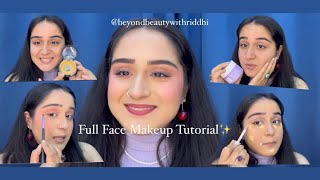 Full Face Makeup Tutorial BeyondbeautywithRiddhi [upl. by Ahsemed]