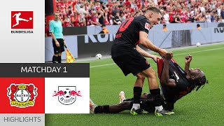 Crazy Spectacle At Season Start  Leverkusen  RB Leipzig 32  Highlights  MD 1 – Bundesliga 2324 [upl. by Bluefarb]