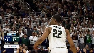 Miles Bridges ThreePointer vs Penn State [upl. by Marita861]