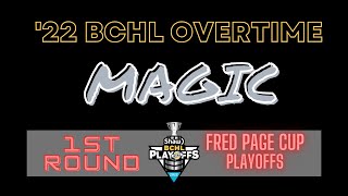 2022 BCHL Overtime Magic First Round [upl. by Annaeg]