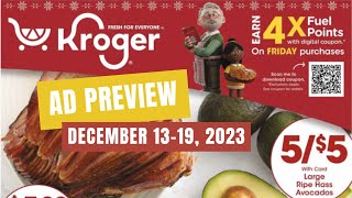 NEW SALE Kroger Ad Preview for 12131219  Digital Coupon Sale Weekly Digitals amp MORE [upl. by Fabri]