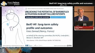 HFA 2023 BeATHF LongTerm Safety Profile and Outcomes by Dr Faiez Zannad [upl. by Kolnick]