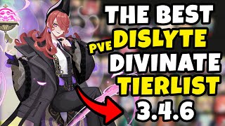 UPDATED 𝐃𝐈𝐕𝐈𝐍𝐀𝐓𝐄 PRIORITY PVE TIERLIST 346 TIERLIST  DIVINATE TIERLIST  DISLYTE [upl. by Elberta]