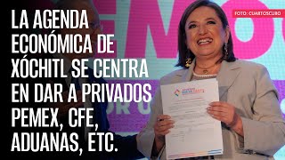 La agenda económica de Xóchitl se centra en dar a privados Pemex CFE aduanas etc [upl. by Becca68]