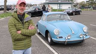 Rare 1961 Porsche 356 Notchback Coupe Hits The Beach [upl. by Naget]