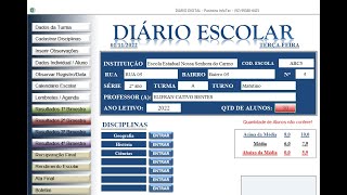 DIARIO ESCOLAR EM EXCEL [upl. by Henning449]