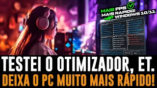 COMO OTIMIZAR O PC PARA MAIS DESEMPENHO E FPS NOS JOGOS OTIMIZADOR DE JOGOS ET PARA MAIS FPS [upl. by Sansen]