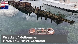 Wrecks of Melbourne  HMAS J7 and HMVS Cerberus [upl. by Einnob]