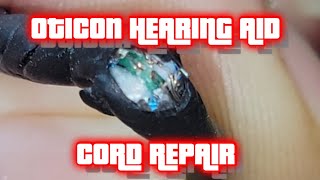 Oticon Hearing Aid Cord RepairThese Are Expensive [upl. by Edia637]