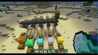 Minecraft Tutorial Item Sorting and Rail Delivery System [upl. by Renat473]