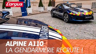 Alpine A110 2022 Retour à la Gendarmerie [upl. by Ilek]