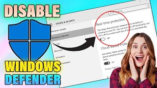 How to DisableEnable WINDOWS DEFENDER 2023 ✅ Disable WINDOWS SECURITY Temporarily or Permanently [upl. by Aniretac]