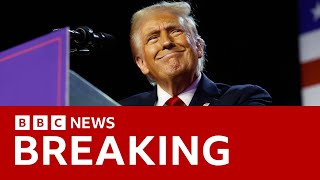 US election Donald Trump declares victory  BBC News [upl. by Ahsieyt]