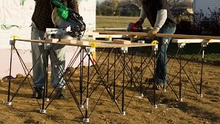 Centipede Portable Work System  Centipede Sawhorse amp Centipede Support XL [upl. by Bamby]