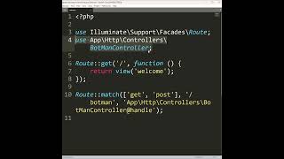 Laravel 11  Integrating BotMan Chatbot shorts [upl. by Delphinia41]