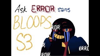 Ask Error Sans 【Comic Dub】 Bloopers S3 [upl. by Ailahk]