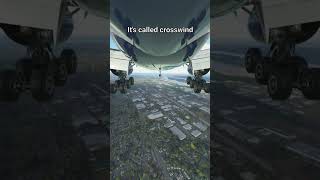 Why did they even attempt it 😳✈️ aviation aircraft planelanding crosswindlanding msfs2020 [upl. by Hulda]