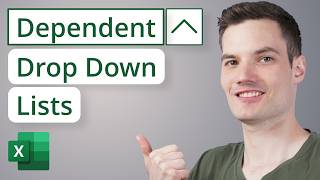 Create Dependent Drop Down List in Excel  EASY METHOD [upl. by Yasu]