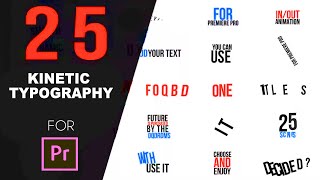 Kinetic Typography  Premiere Pro Templates [upl. by Tippets]