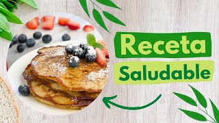 Hot cakes de avena y plátano RECETA SALUDABLE fitness [upl. by Yci]