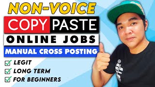 Copy Paste Non Voice Home Based Online Jobs At Home For Beginners Philippines Work From Home 2022 [upl. by Loesceke]