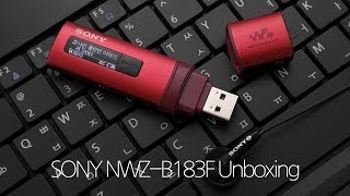 Stylish MP3 Player SONY Walkman NWZB183F Unboxing [upl. by Adniral]