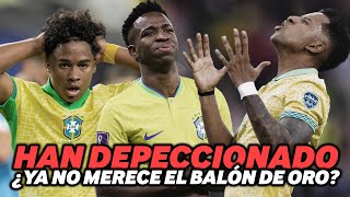 Los brasileños han DECEPCIONADO en la COPA AMÉRICA ¿se ACABÓ el BALÓN de ORO para Vinícius [upl. by Gemma]