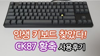 드디어 찾은 가성비 최강 키보드 CK87 황축 리뷰 [upl. by Elyrehc]