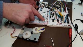 Stepper Motor without micro controller Experiment 3 bipolar 4 wire [upl. by Leuqer]