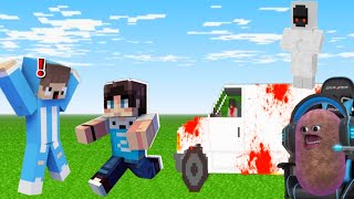 Reaksi Minecraft Horror Stresmen Mipan Zuzuzu Akudav Bangjblox [upl. by Del]