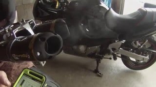 06 Yamaha FZ6 with new Two Brothers slip on exhaust [upl. by Rand323]