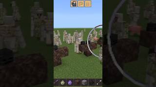 wither vss iron golam in crafting 💪🏻and building  minecraft👹 shorts how to make PVP [upl. by Uda]